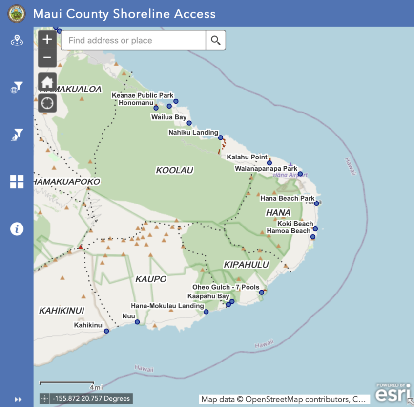 Maui County launches new online atlas for shoreline access
