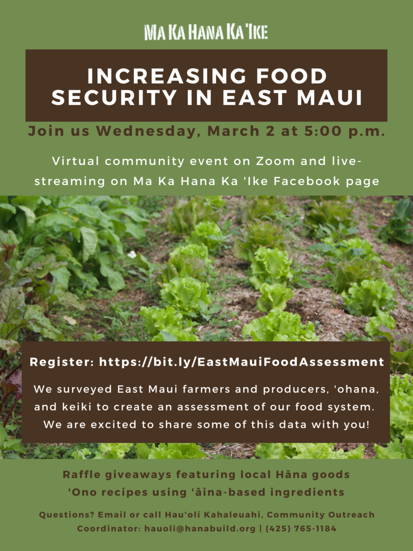Increasing Food Security in East Maui