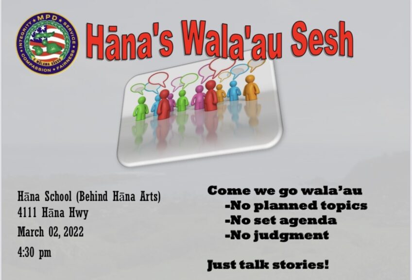 Hana Police community talk story session