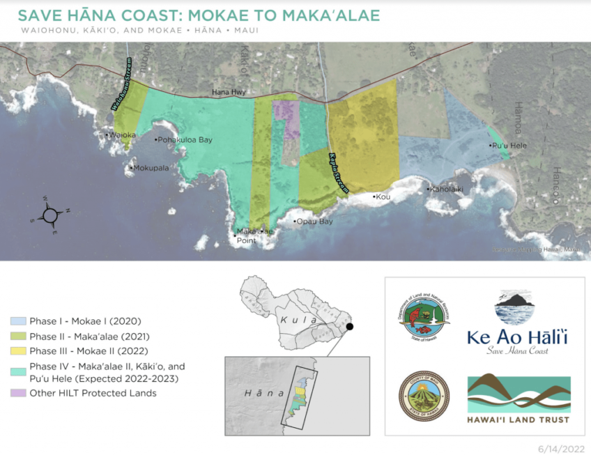 33 acres of Hāna coastline now permanently protected at Mokae II