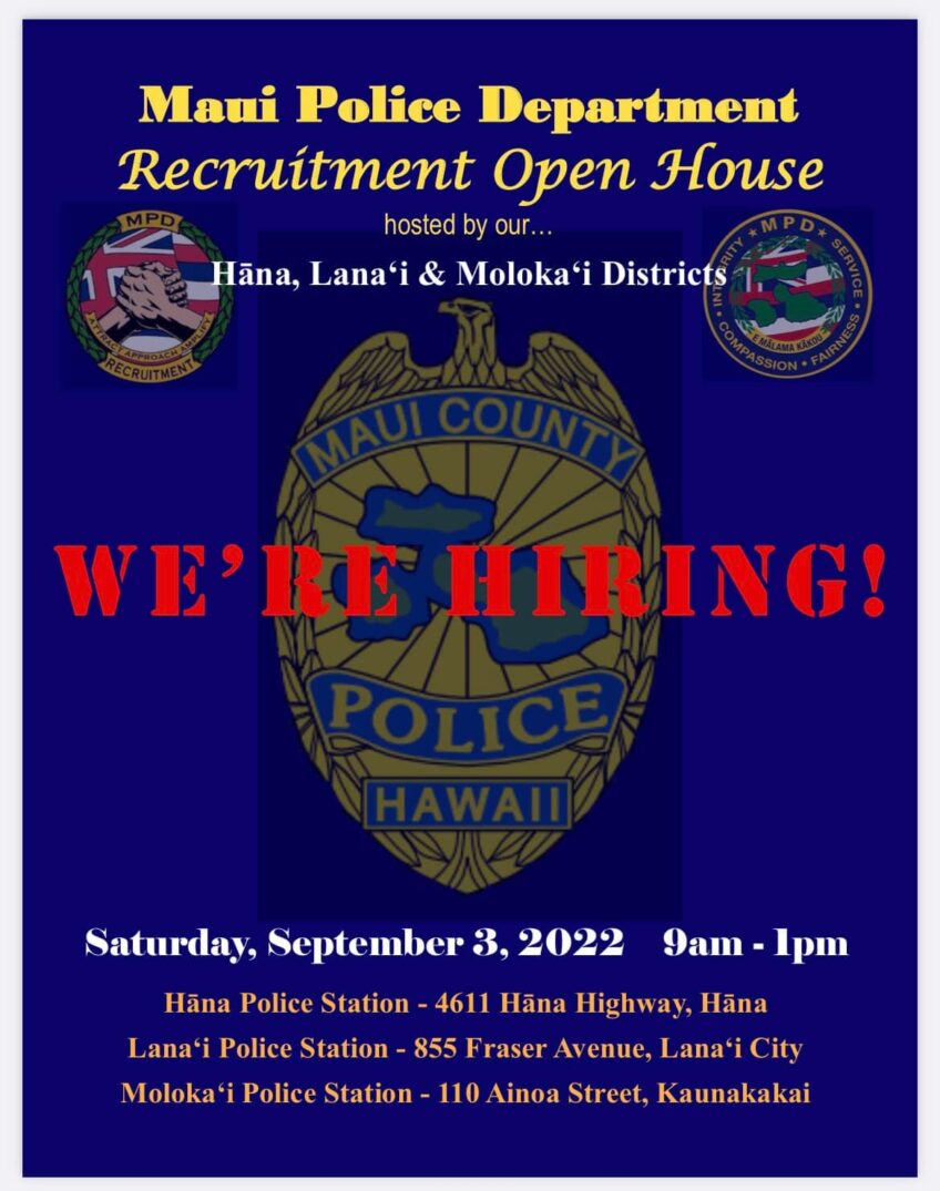 Maui Police Department Recruitment Open House