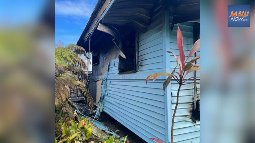 House fire in Hāna guts Keanini Drive home, six people displaced