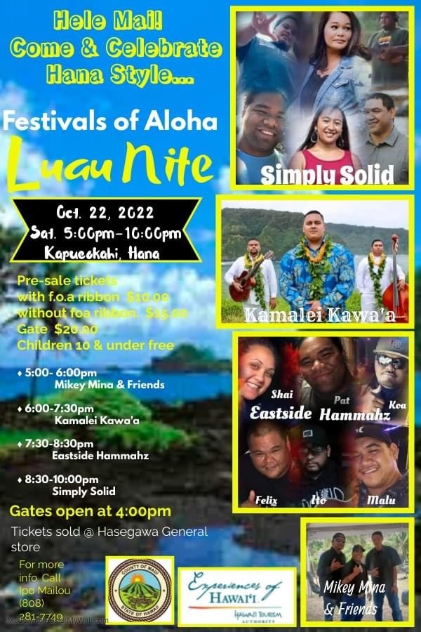 Festivals of Aloha heads to East Maui town of Hāna