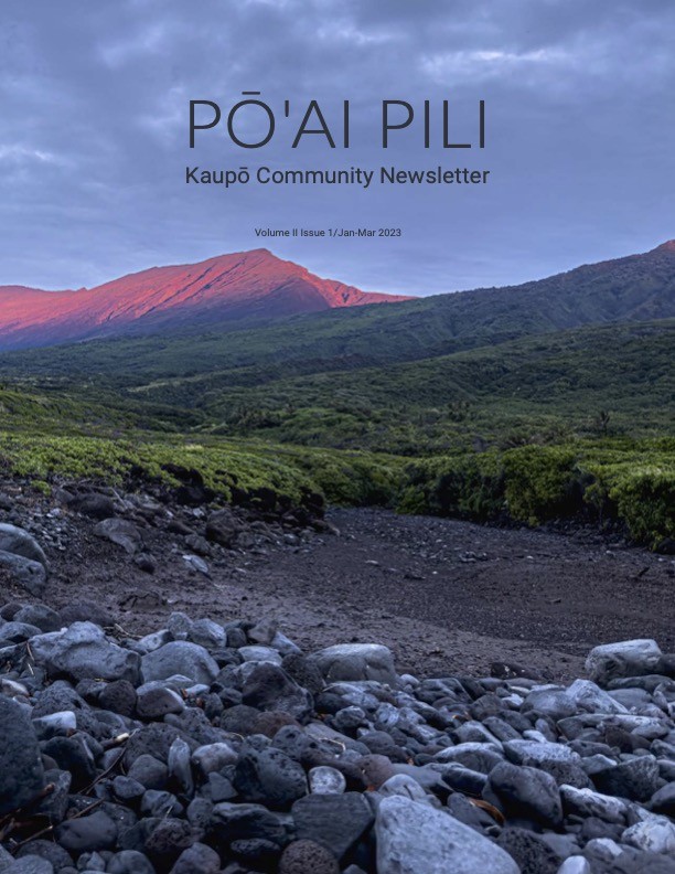 Pō’ai Pili Winter 2023 (Jan-Mar)