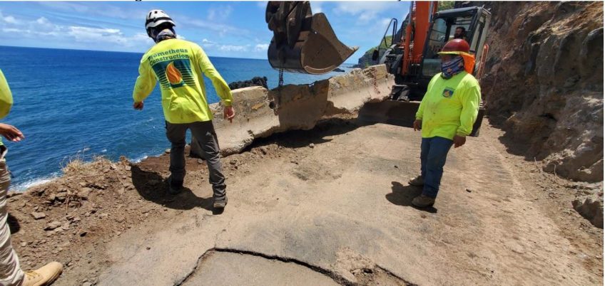 Alelele Point Rock Scaling Project Update – July 7, 2023