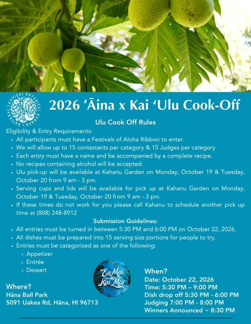 Get your recipes dusted off… Festivals of Aloha Cook-off coming soon!
